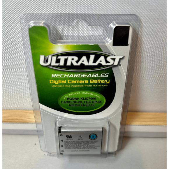 Ultralast Rechargeables Digital Camera Battery NIB- Kodak, Casio, Fuji, Nikon - Picture 3 of 7